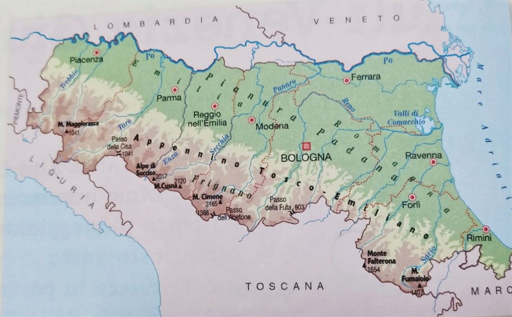 Cartina Emilia Lombardia Cartina Geografica Emilia Romagna Fisica E ...