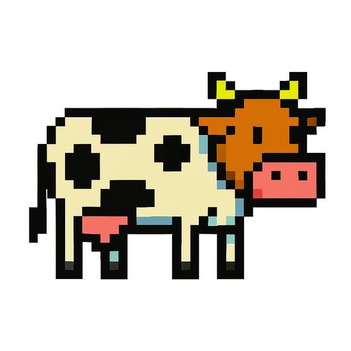 mucca pixelart primaria.org