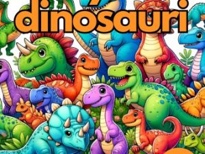 Album da colorare di baby dinosauri