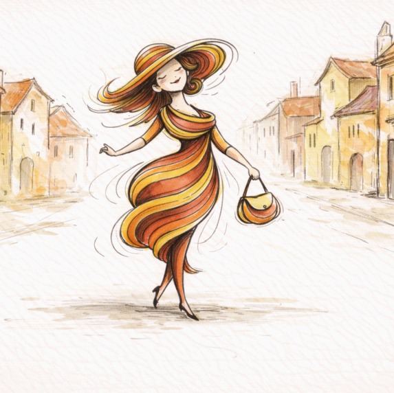 signorina linea curva