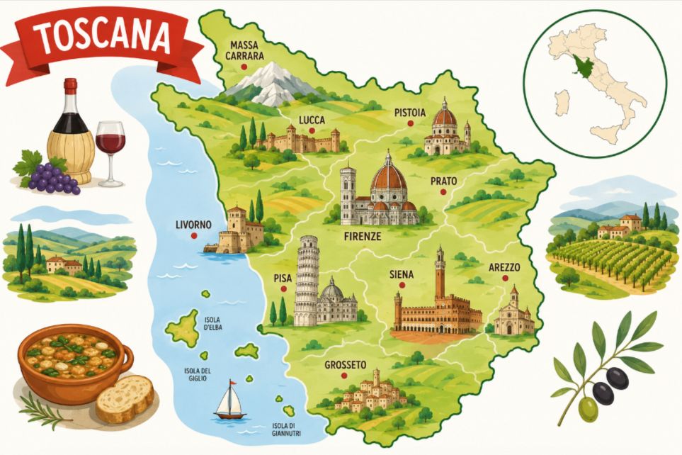 toscana geografia